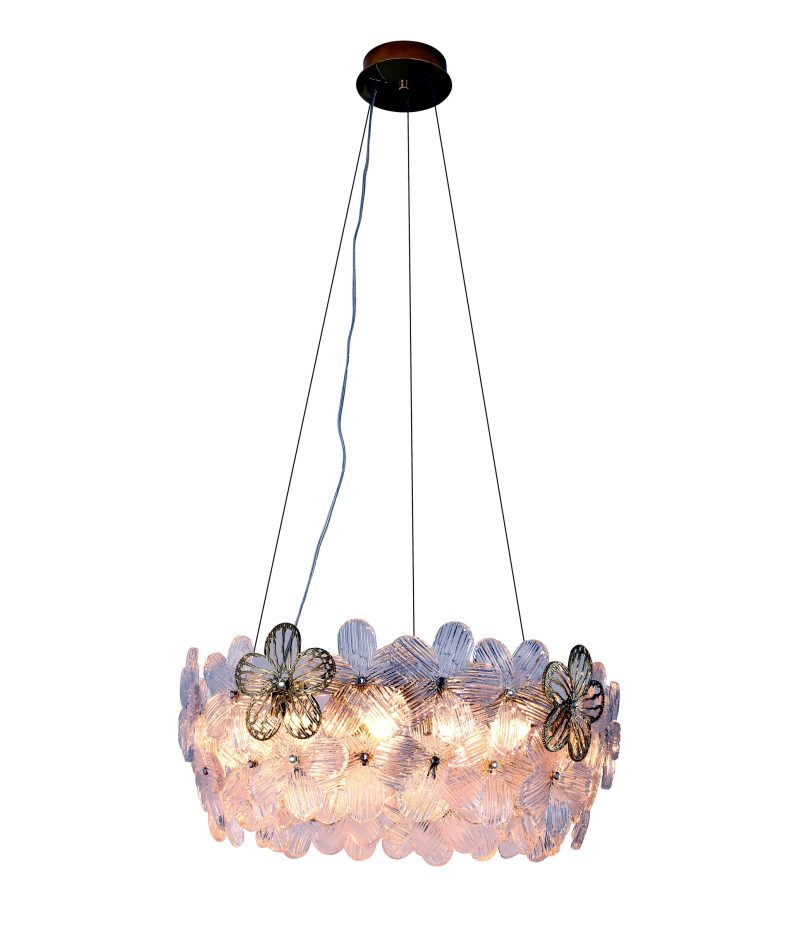 Gold Flower Petal Chandelier