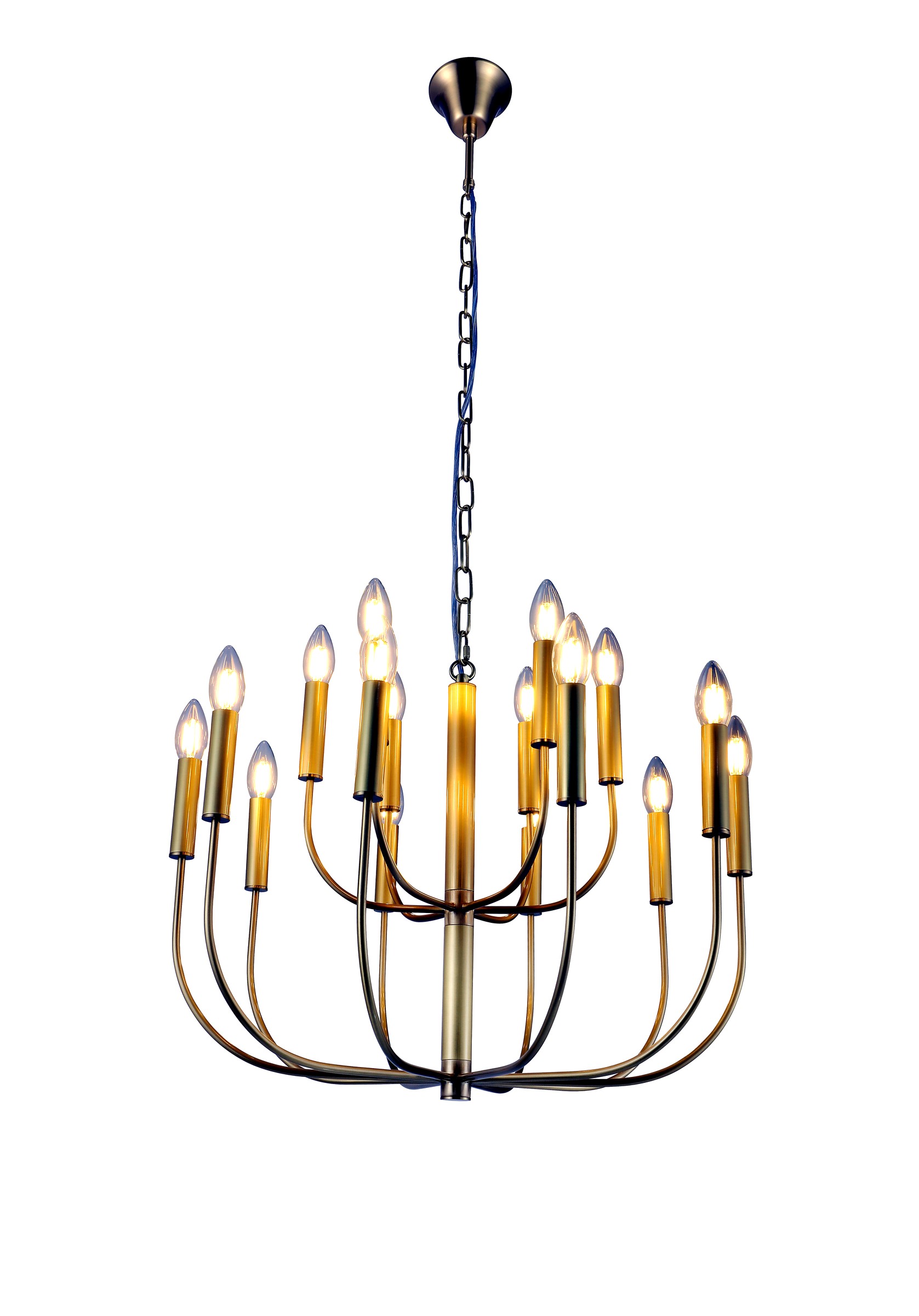 Gold Candle Chandelier