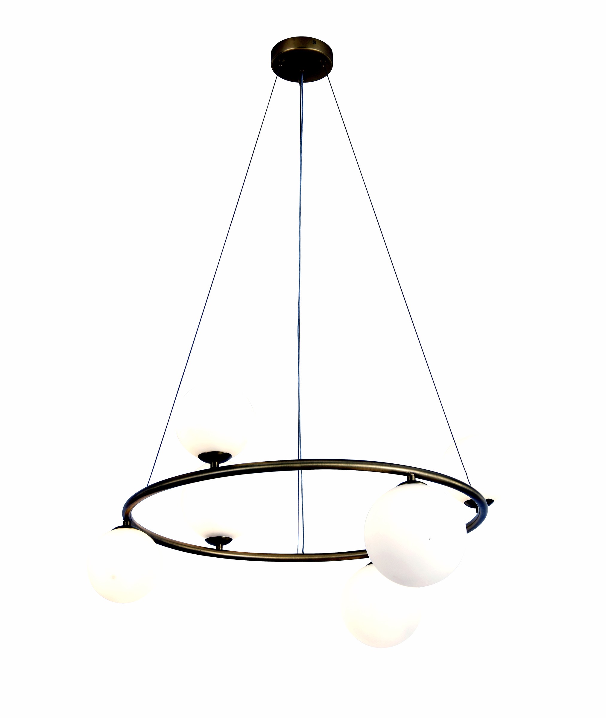 Gold Ring Ball Chandelier
