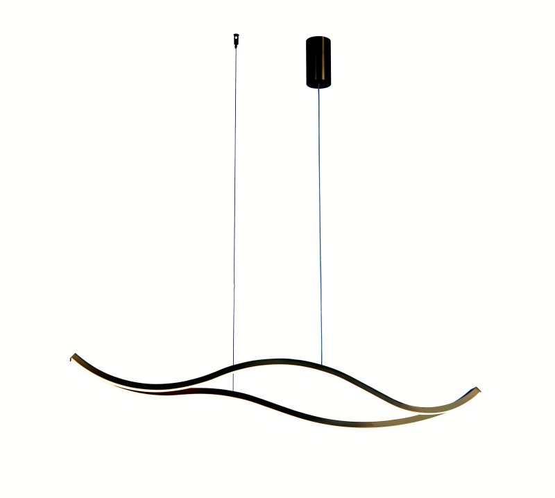 Gold Wave Pendant Light