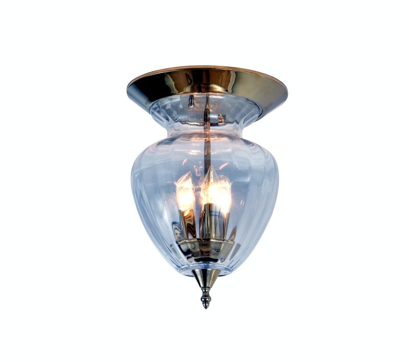 Gold Bell Glass Ceiling Light