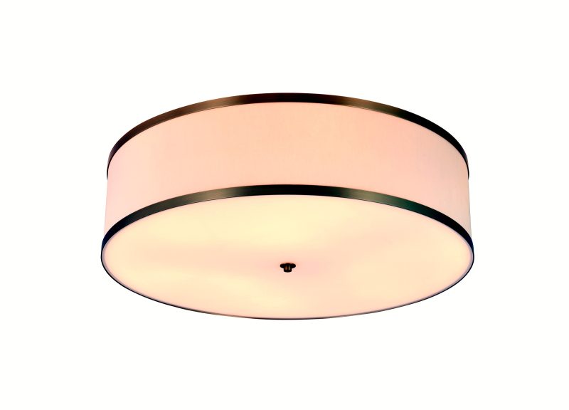 Cream Gold Trim Ceiling Light
