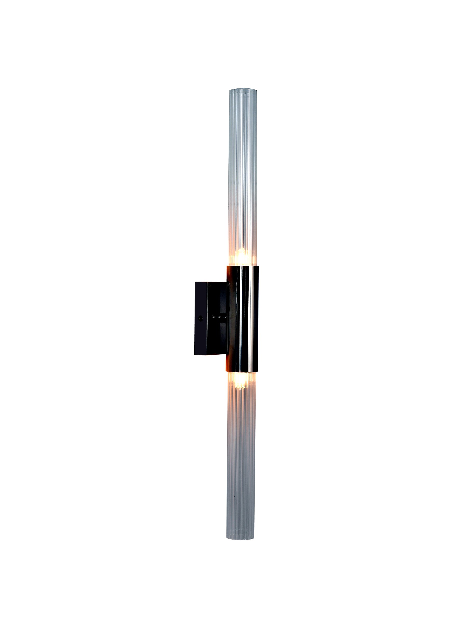 Silver Double Bar Wall Sconce