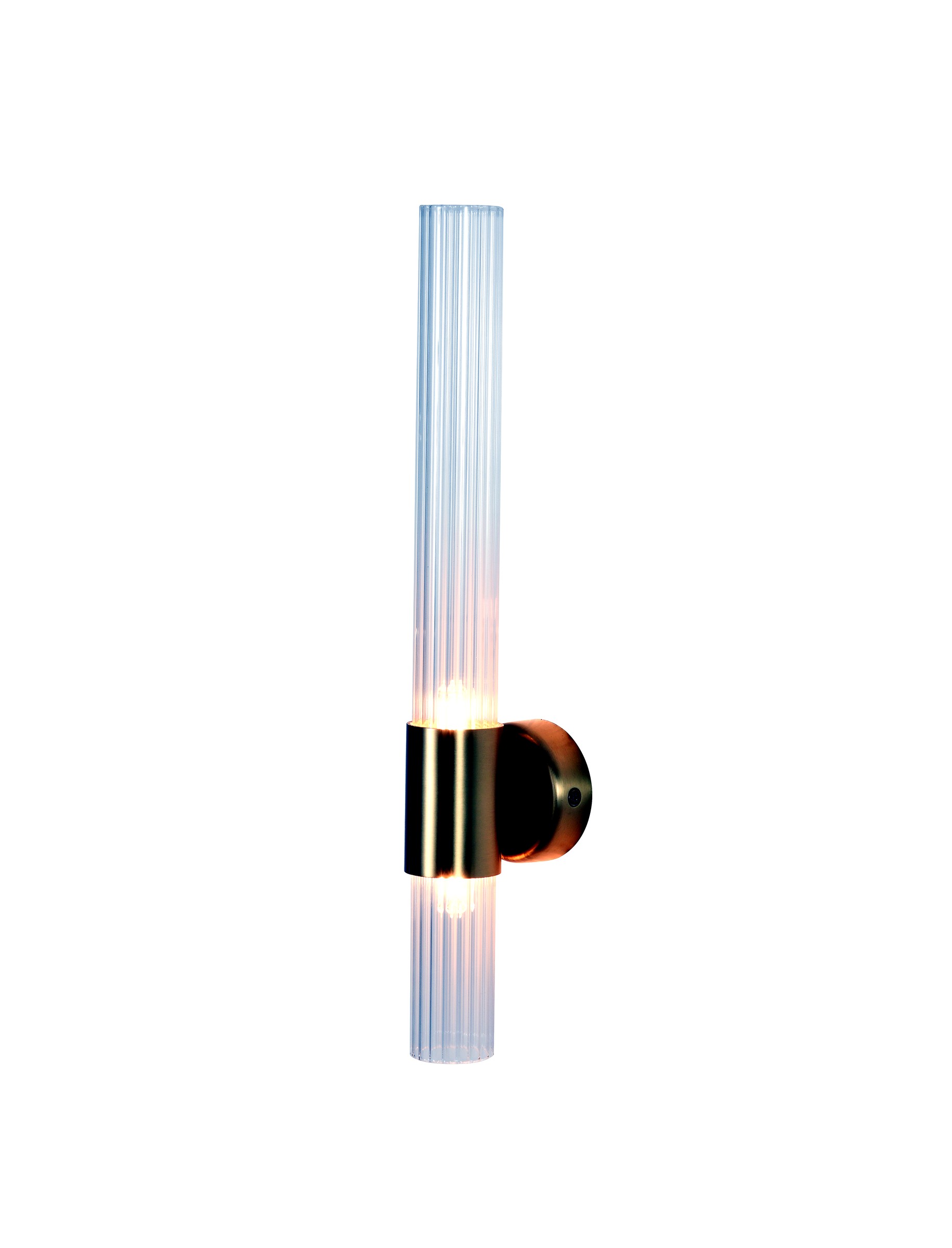 Gold Double Glass Wall Sconce