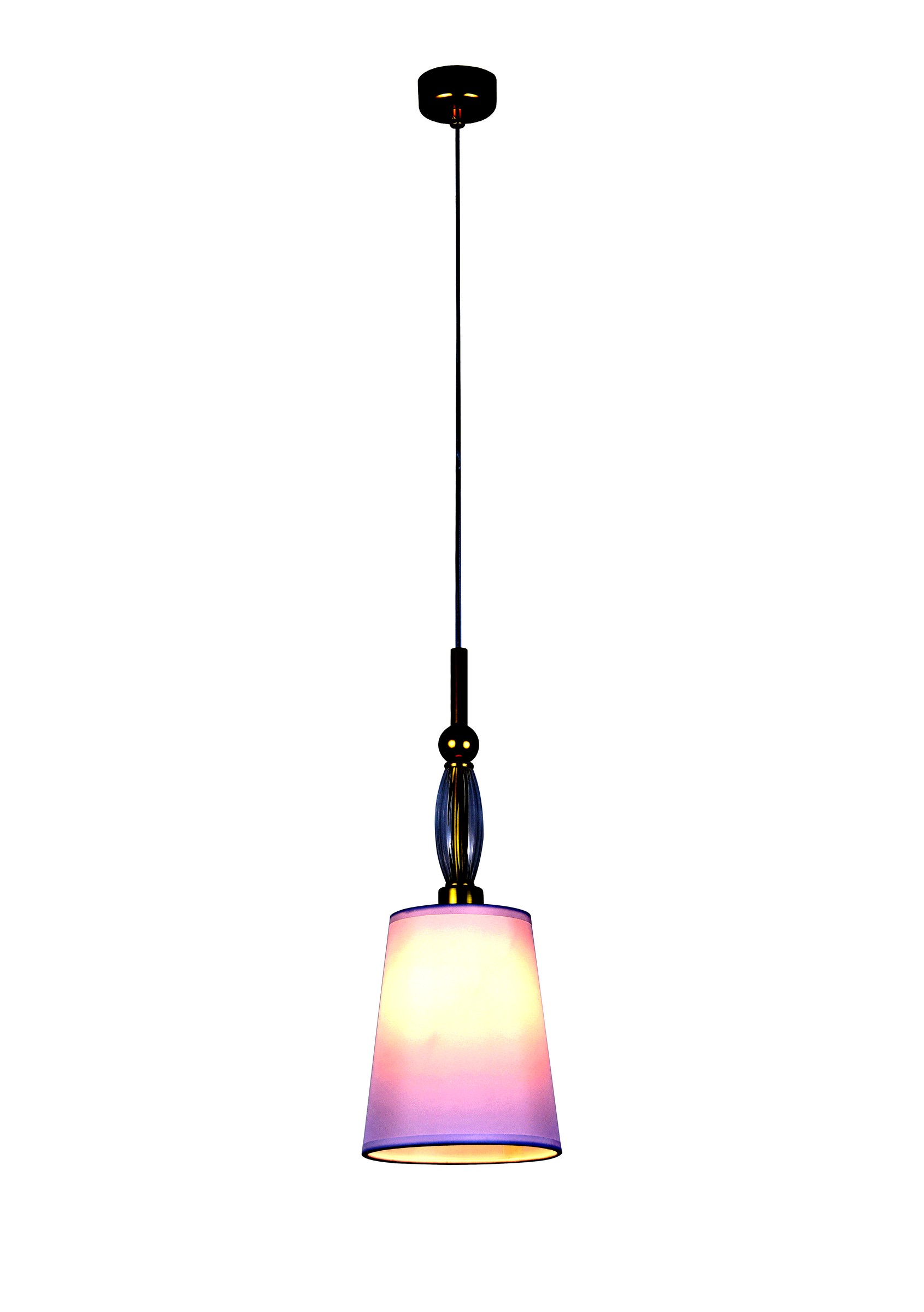 Gold Single Fabric Pendant