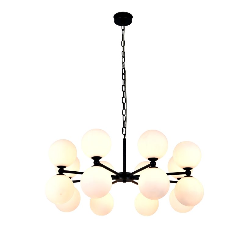 Black Ball Cluster Pendant