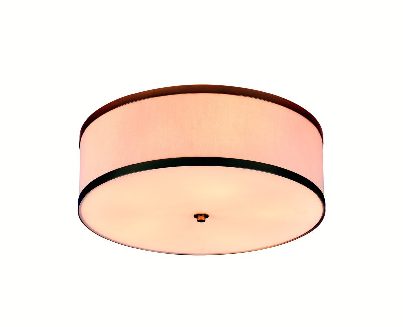 Cream Gold Trim Cylinder Light