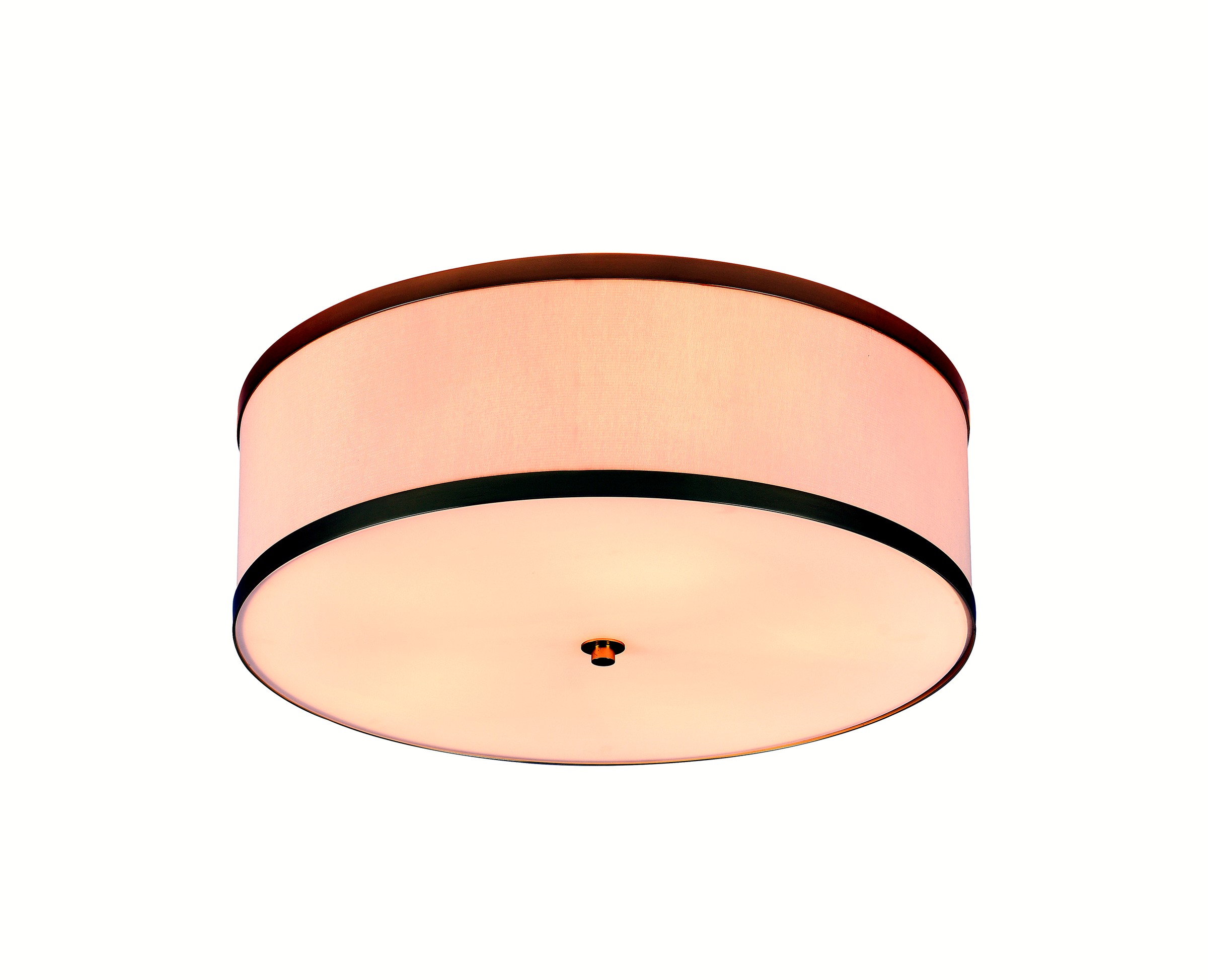 Cream Gold Trim Cylinder Light