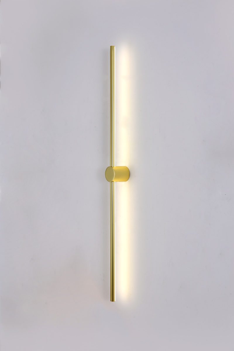 Gold Round-Accent Wall Light