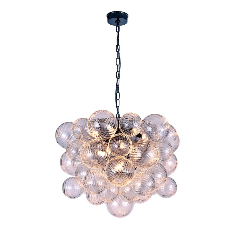 Glass Bubble Cluster Chandelier