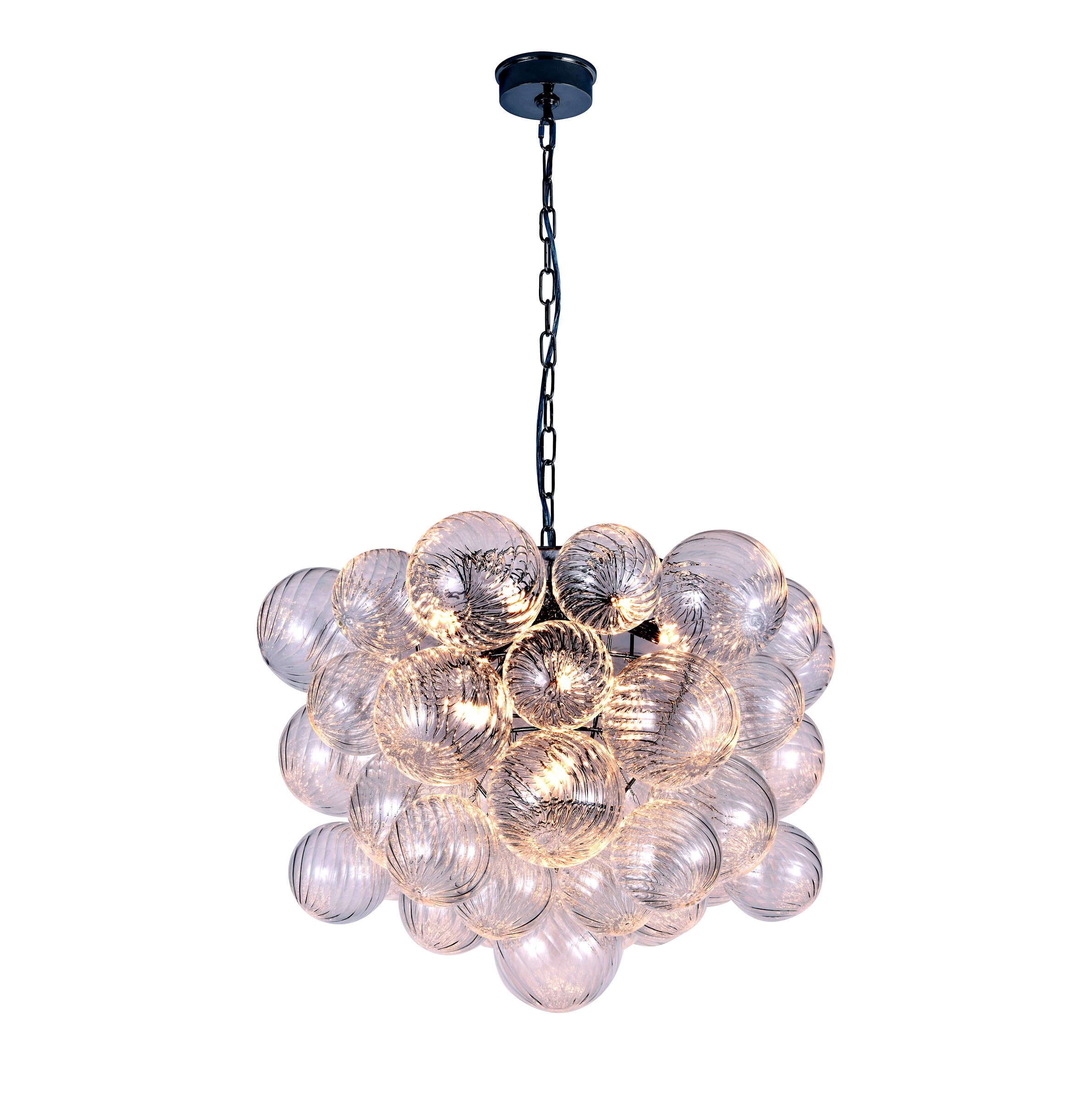 Glass Bubble Cluster Chandelier