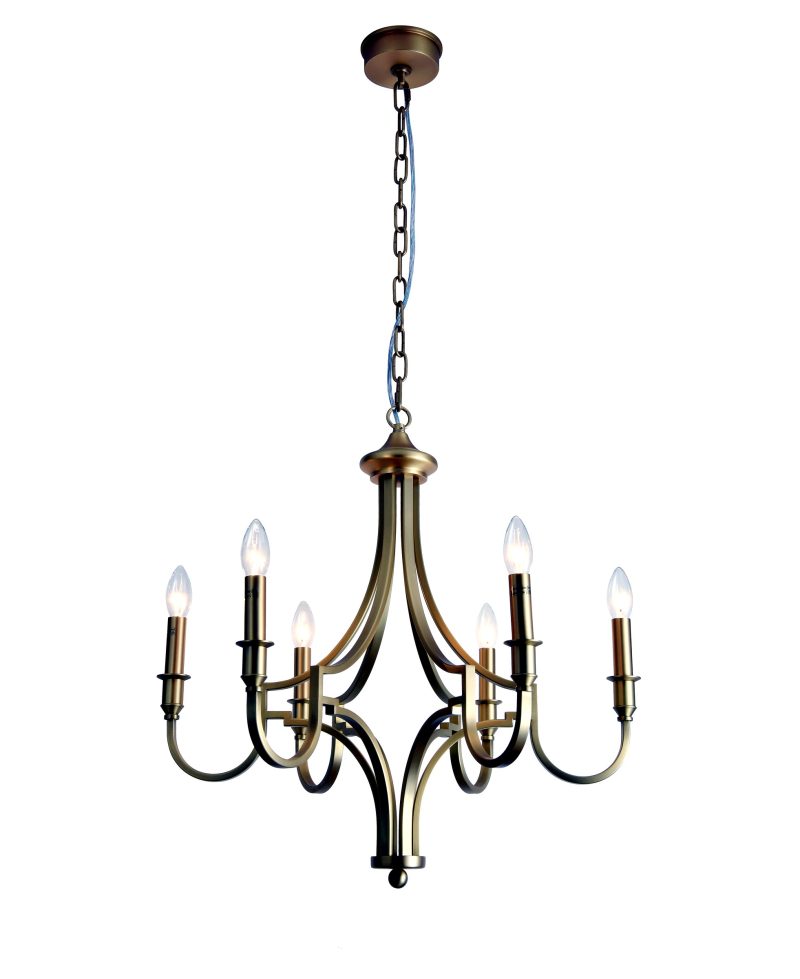 Gold Candle Chandelier