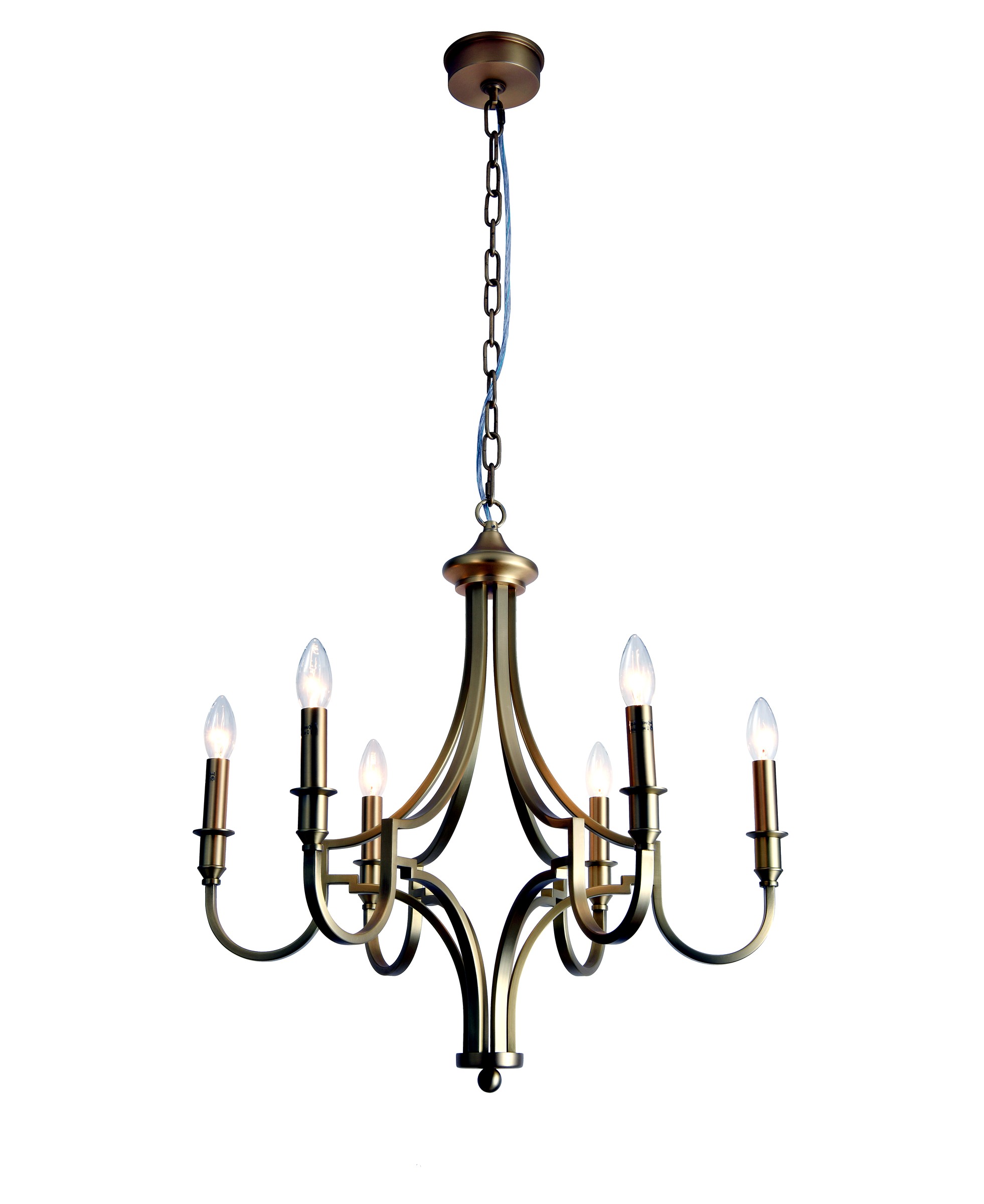 Gold Candle Chandelier