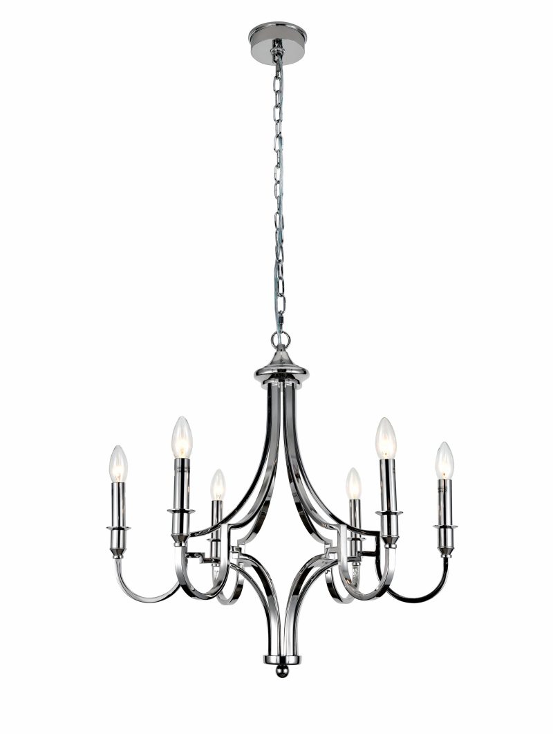 Silver Candle Chandelier