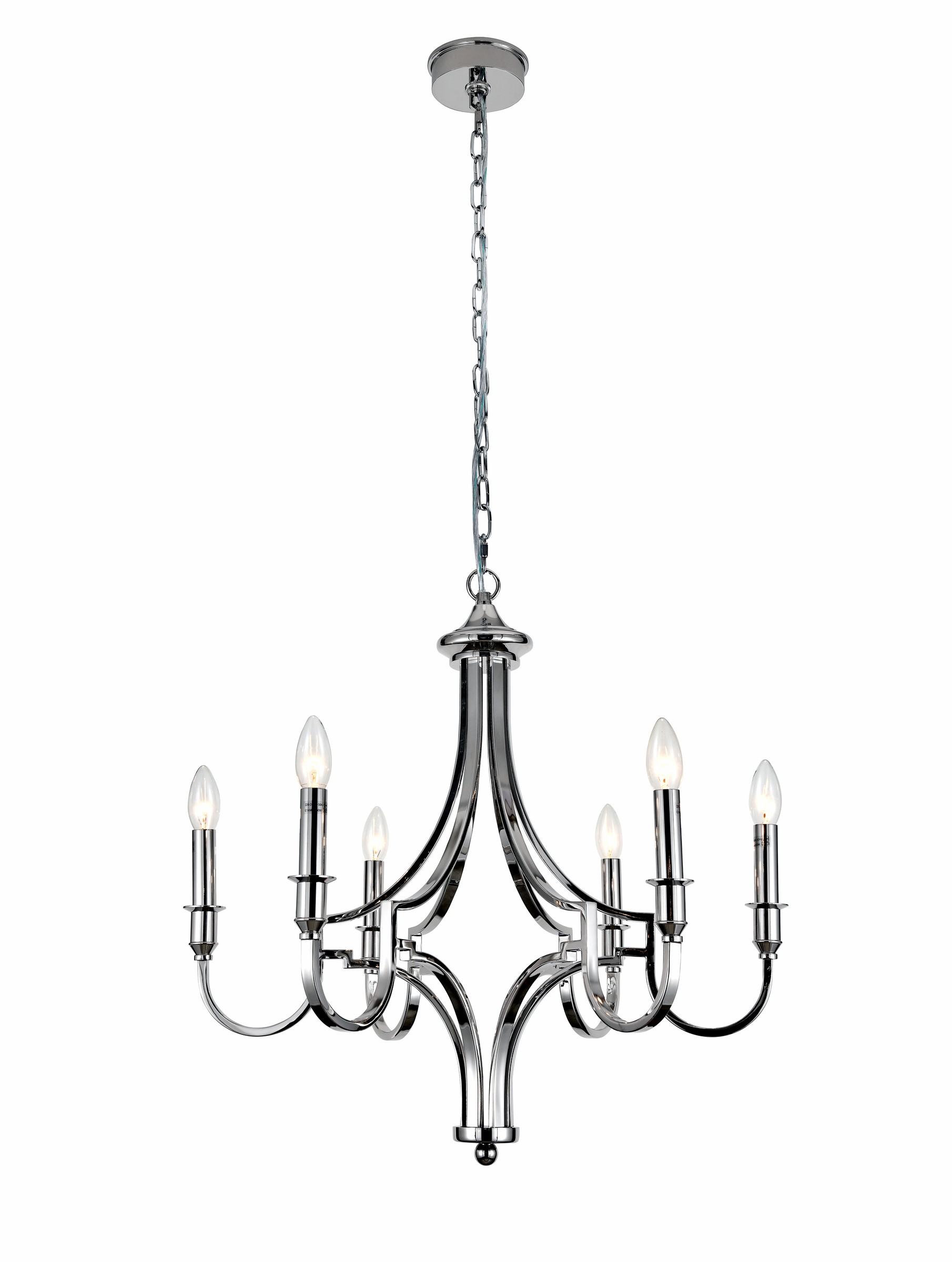 Silver Candle Chandelier