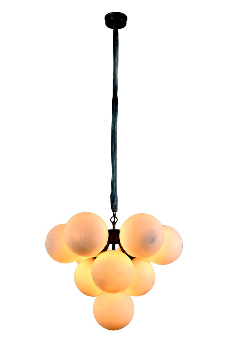Gold Ball Cluster Pendant
