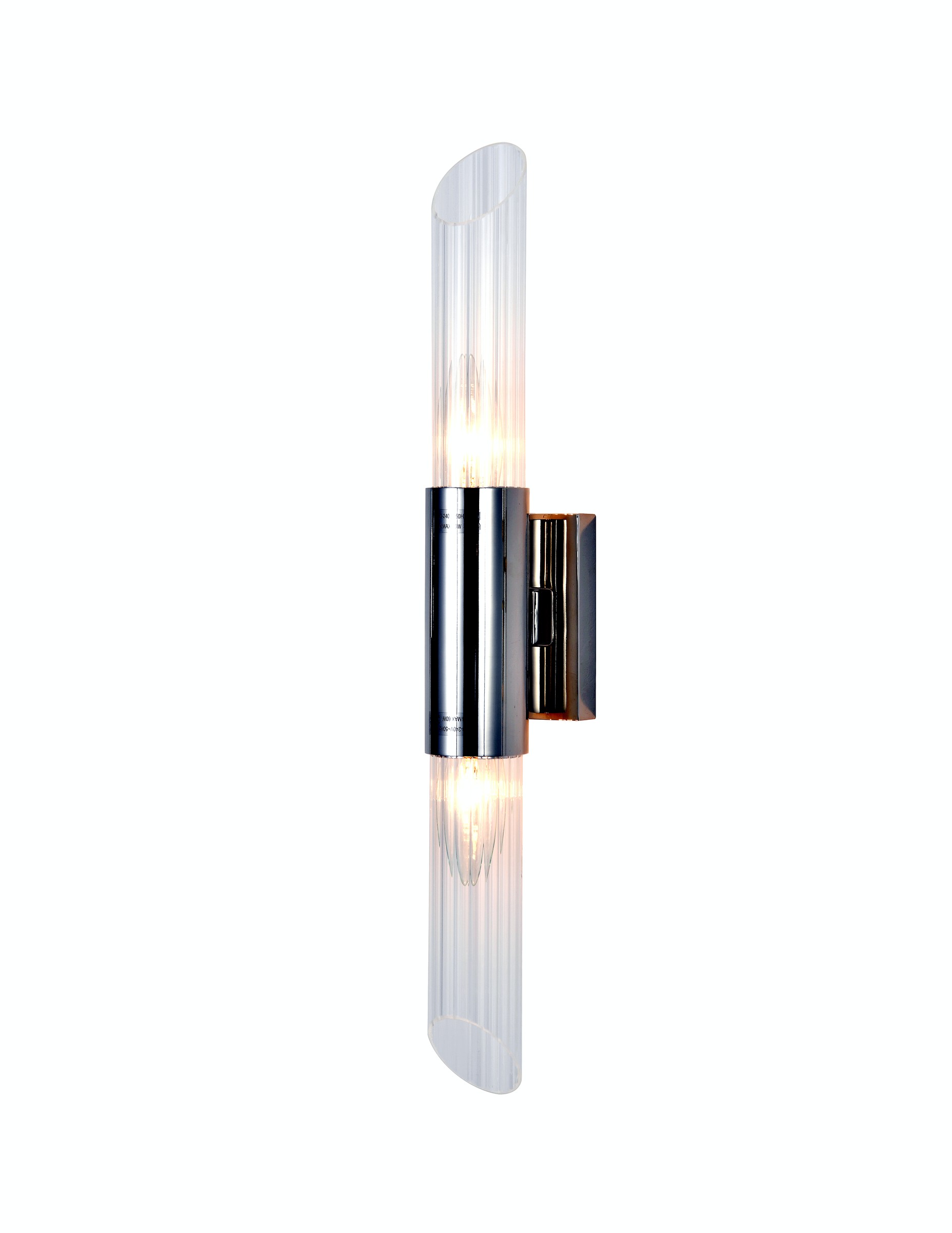 Brushed Nickel Fluted Wall Sconce