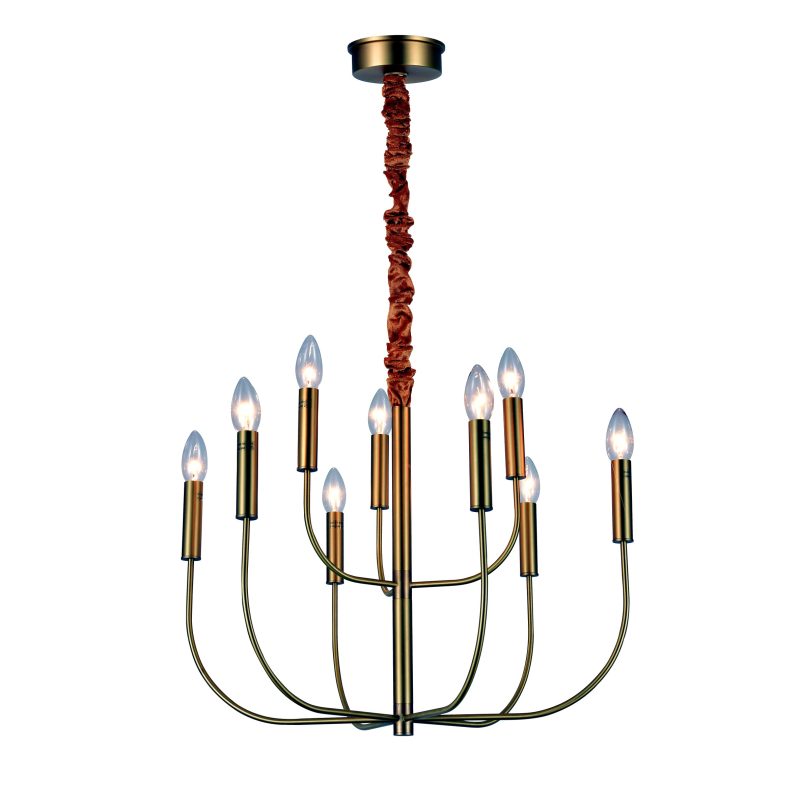 Gold Candle Branch Chandelier