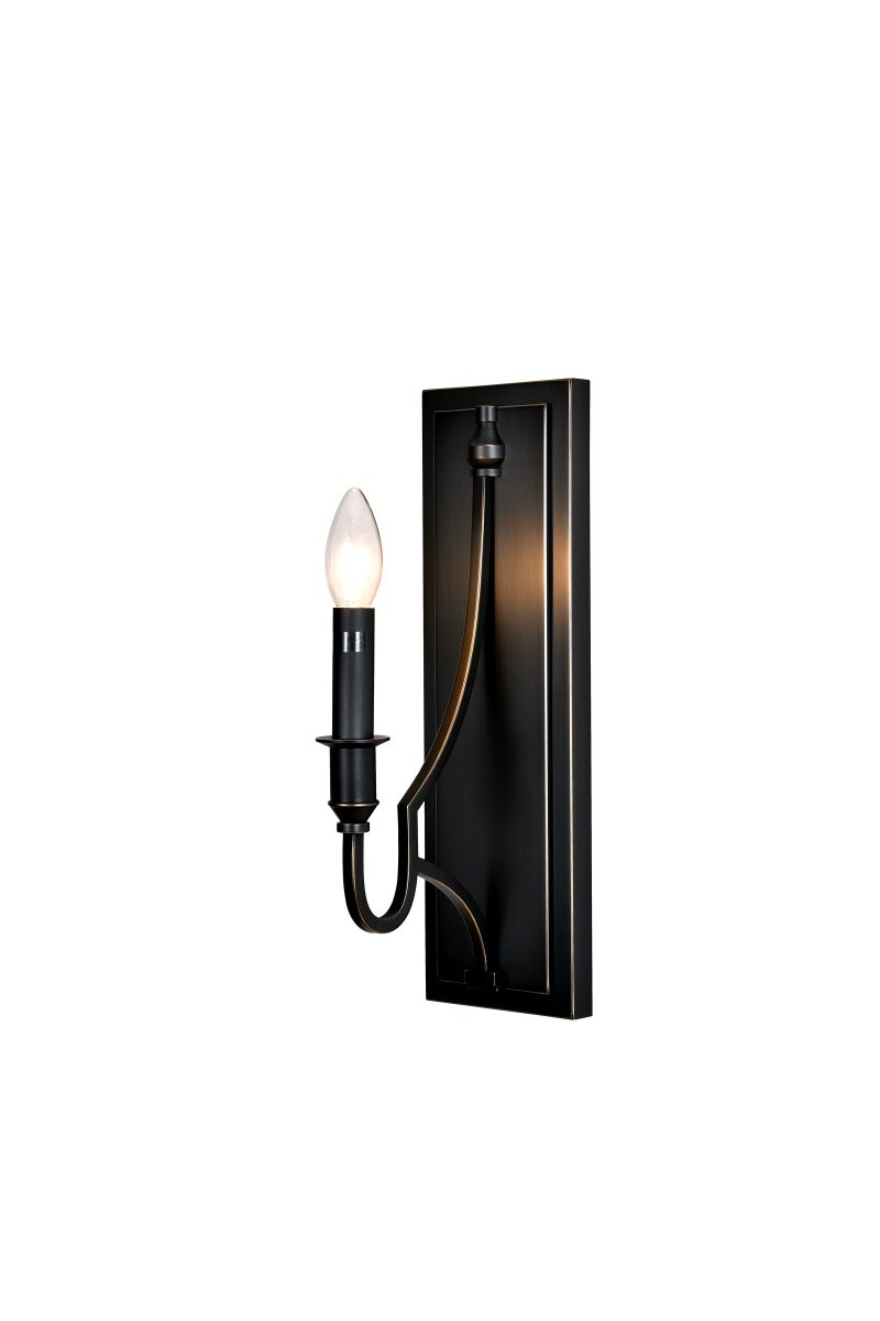 Black Candle Wall Sconce