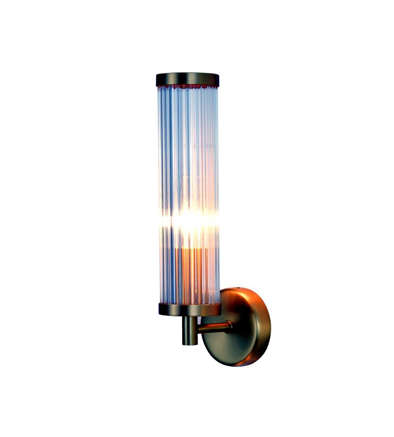 Gold Linear Glass Wall Sconce