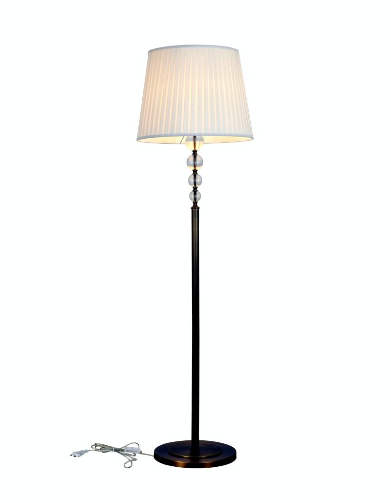 Cream Crystal Floor Lamp