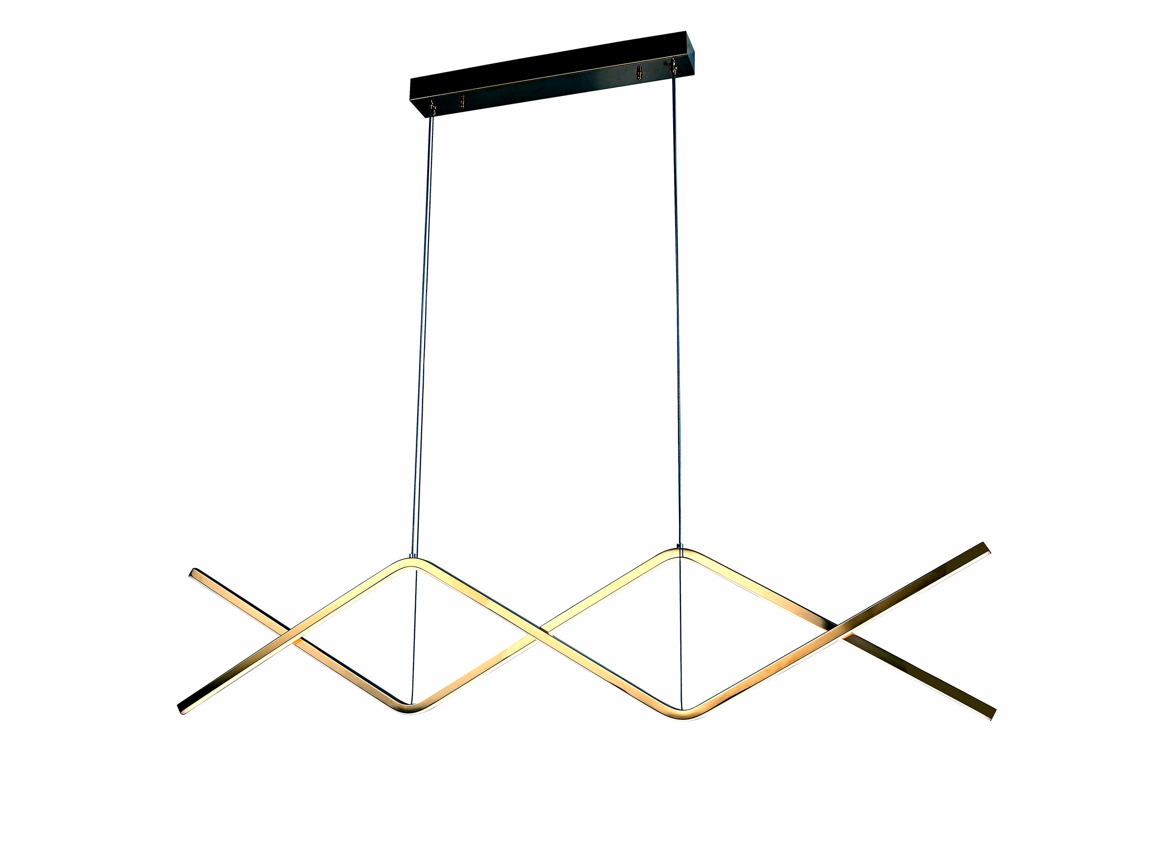 Gold Geometric Line Pendant