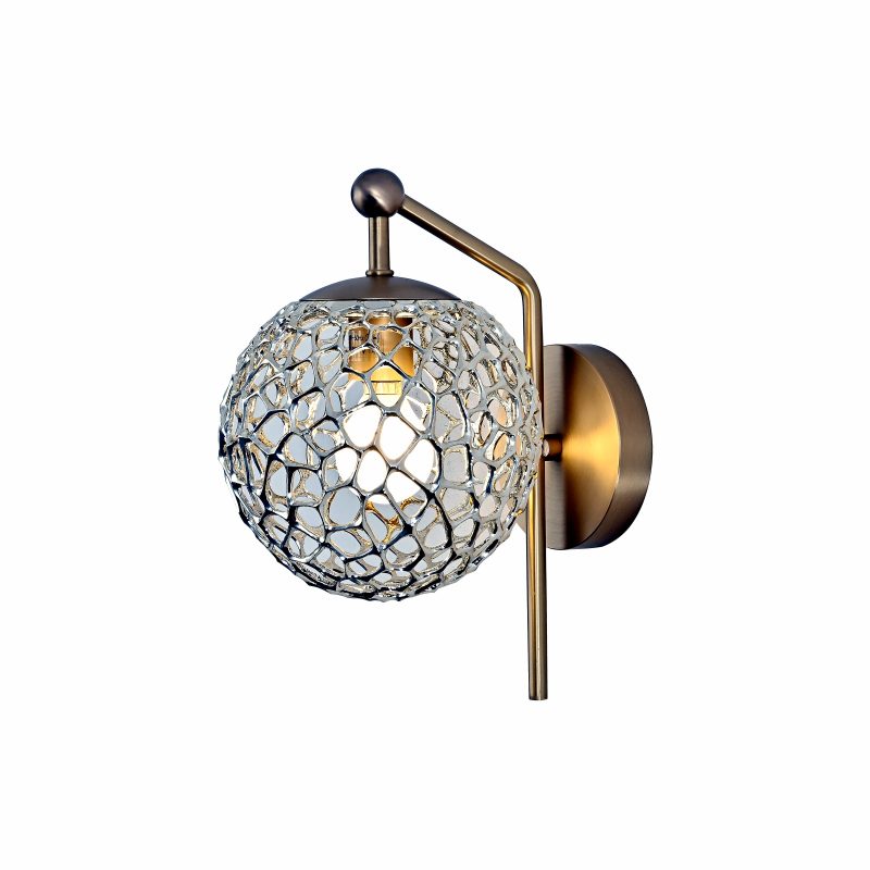 Gold Openwork Ball Wall Sconce