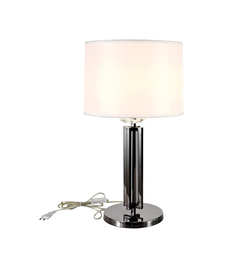 White Cylinder Table Lamp