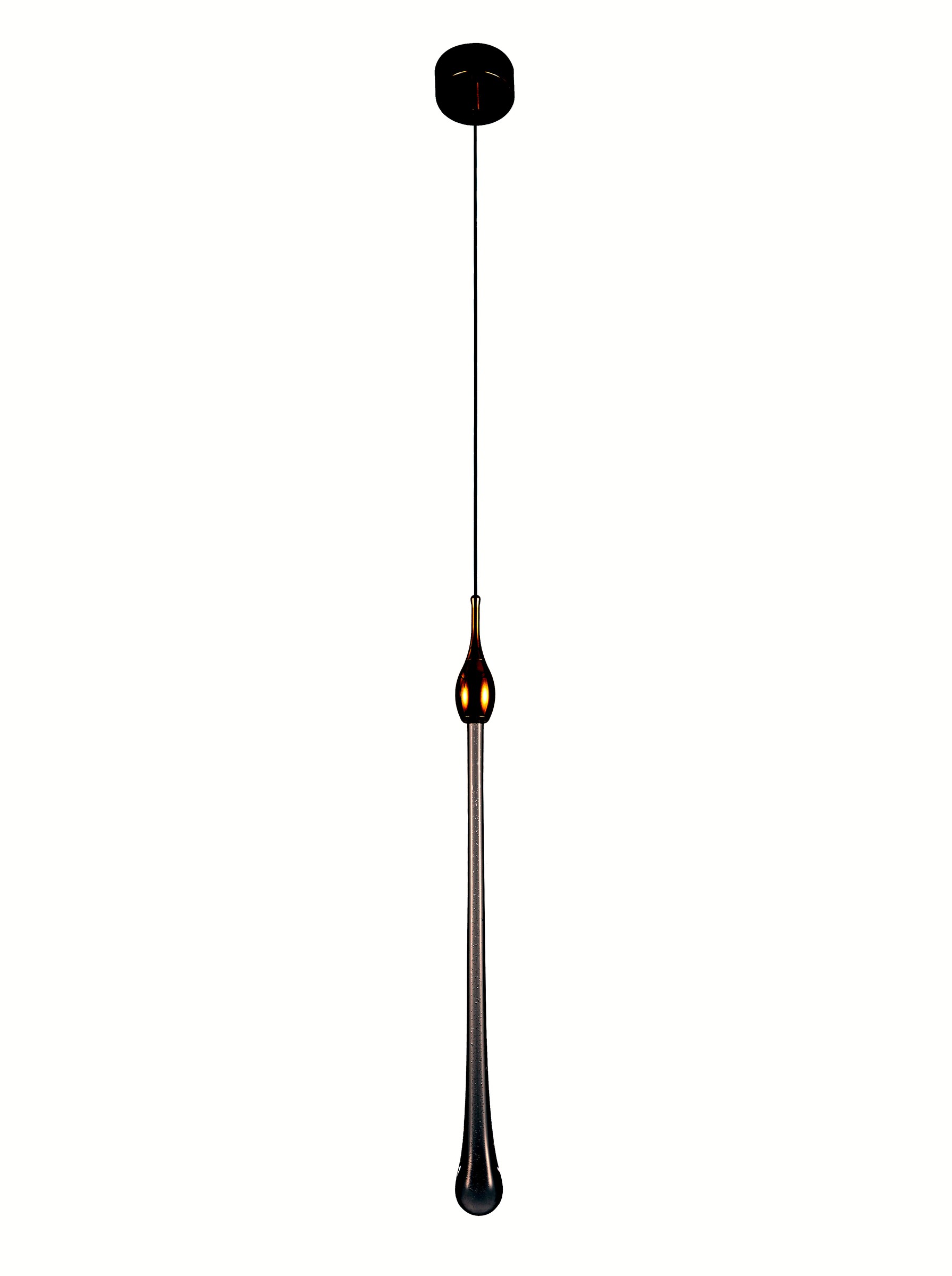 Brass Drop Glass Pendant
